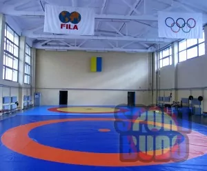 Покрытие для борцовского ковра «Олимпийское» трёхцветное