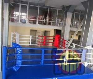 Ринг боксерский на помосте канаты 5 м х 5 м, 16 шт., помост 6х6 м 