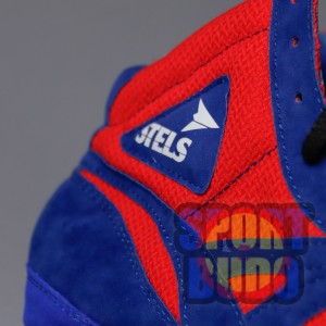 Борцовки STELS красные + синие (синтетическая замша)