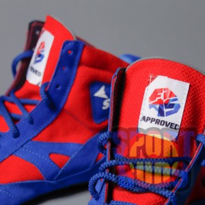 Борцовки STELS красные + синие (натуральная замша)